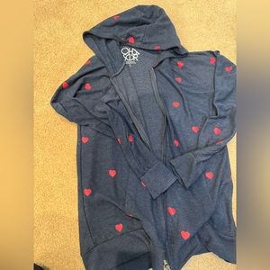 Chaser heart zip up